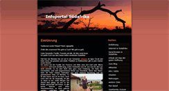 Desktop Screenshot of infoportal-suedafrika.de